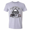 XtraFly Apparel Men's Lucky 7 Skull Live to Ride Biker Motorcycle Crewneck Short Sleeve T-shirt