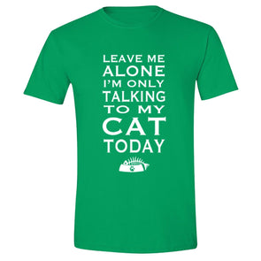 XtraFly Apparel Men's Talking to My Cat Animal Lover Crewneck Short Sleeve T-shirt