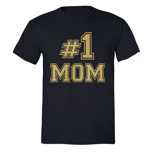 XtraFly Apparel Men's Number # 1 Mom Mother's Day Crewneck Short Sleeve T-shirt