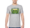 XtraFly Apparel Men's I Love Big Irish Jugs Shamrock St. Patrick's Crewneck Short Sleeve T-Shirt