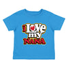 XtraFly Apparel Youth Toddler I Love My Nana Grandma Granny Grandchild Kids Birthday Gift Soft Fun Daughter Son Boy Girl Crewneck T-Shirt