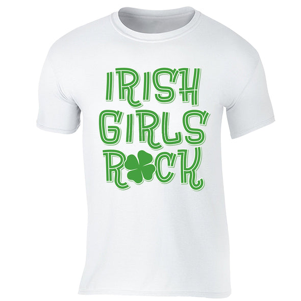 Free Shipping Mens St. Patrick's Day Saint Paddy Drunk shirt Irish Girls Rock Shamrock Clover Irish Crewneck T-Shirt