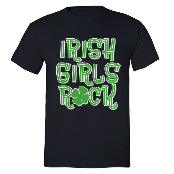 Free Shipping Mens St. Patrick's Day Saint Paddy Drunk shirt Irish Girls Rock Shamrock Clover Irish Crewneck T-Shirt