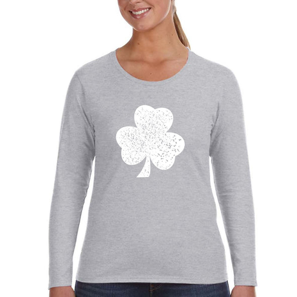 Free Shipping Womens St. Patrick's Day Saint Paddy Drunk shirt Lucky Charm Shamrock Clover Irish Womens Longsleeve T-Shirt