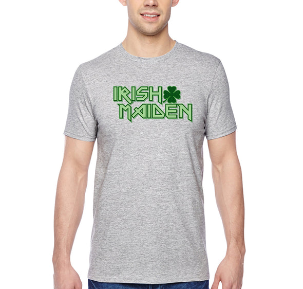 Free Shipping Men's Irish Maiden St. Patrick's Day Clover Beer Drinking Celtic Party Funny Shamrock Shenanigans T-Shirt