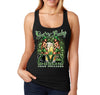 Free Shipping Women's Get N' Lucky Dublin Pinup Clover Party Whiskey Sexy Girl Beer Irish St. Patrick's Day Racerback Tanktop