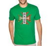 Free Shipping Men's Irish Pride Iron Cross Flag Celtic Beer Shenanigans Clover St. Patrick's Day T-Shirt