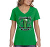 Free Shipping Women's Shamrock Pub Bar Luck Irish Beer Whiskey Shenanigans Party St. Patrick's Day Clover T-Shirt