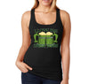 Free Shipping Women's I Love Big Irish Jugs Funny Beer St. Patrick's Day Long Racer-Back Tank-Top