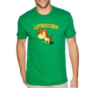 Free Shipping Men's Leprecorn Unicorn Leprechaun St. Patrick's Day Clover Shamrock Shenanigans Pot Gold Irish Shamrock T-Shirt