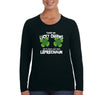 Free Shipping Women's Touch My Lucky Charms Leprechaun Funny Shenanigans Clover Shamrock Irish Beer St. Patrick's Day Long Sleeve T-Shirt