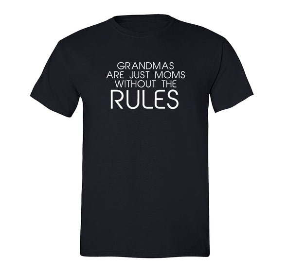 Free Shipping Men's Grandma's Are Moms Without Rules Mother's Day Crewneck Short Sleeve T-Shirt Birthday Gift Aunt Nana Mother Grandma Tee