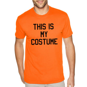 XtraFly Apparel Men's Tee Halloween This Is My Costume Fall Trick or Treat Gift  Crewneck T-Shirt