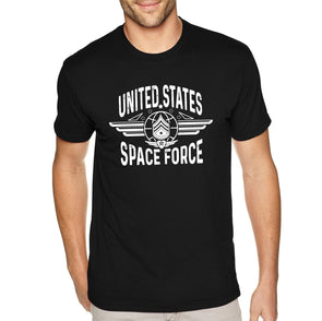 XtraFly Apparel Men&#39;s Tee United States Space Force Guardian Astronaut Military Army Navy Galaxy Rocket Mars Moon Alien UFO Crewneck T-shirt