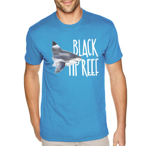 XtraFly Apparel Men&#39;s Tee Black Tip Reef Shark Swimming Fish Fishing Ocean Sea Fisherman Diving Boating Saltwater Beach Crewneck T-shirt