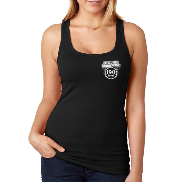 XtraFly Apparel Women&#39;s Midnight Runners Moonshine Moonshiners Popcorn Shine Country Whiskey Prohibition Brewery Drinking Beer Racerback