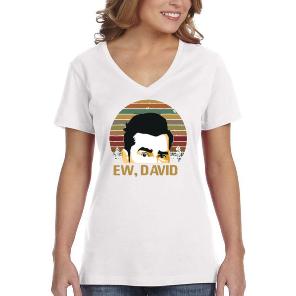 XtraFly Apparel Women&#39;s Ew David Rose Apothecary Creek Dan Levy Alexis Johnny Moira Bebe Rosebud Motel Eugene Levy V-neck T-shirt