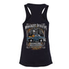 XtraFly Apparel Women&#39;s Midnight Runners Moonshine Moonshiners Popcorn Shine Country Whiskey Prohibition Brewery Drinking Beer Racerback