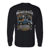 XtraFly Apparel Men&#39;s Midnight Runners Moonshine Moonshiners Popcorn Shine Country Whiskey Prohibition Brewery Drinking Long Sleeve T-Shirt