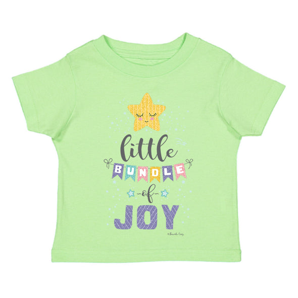 XtraFly Apparel Youth Toddler Little Bundle Of Joy Kids Birthday Gift Baby Soft Fun Daughter Son Boy Girl Children Clothing Crewneck T-Shirt