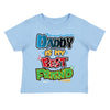 XtraFly Apparel Youth Toddler Daddy Is Best Friend Dad Papa Father Kids Birthday Gift Baby Soft Fun Daughter Son Boy Girl Crewneck T-Shirt