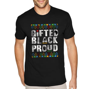 XtraFly Apparel Men&#39;s Tee Gifted Black Proud BLM Lives Matter Beautiful Pride Africa Heritage African American Afro Rasta Crewneck T-shirt