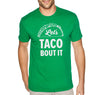 XtraFly Apparel Men&#39;s Tee Let&#39;s Taco Bout It Mexico Mexican Heritage Cinco De Mayo Hispanic Spanish Fiesta Latino Margarita Crewneck T-shirt