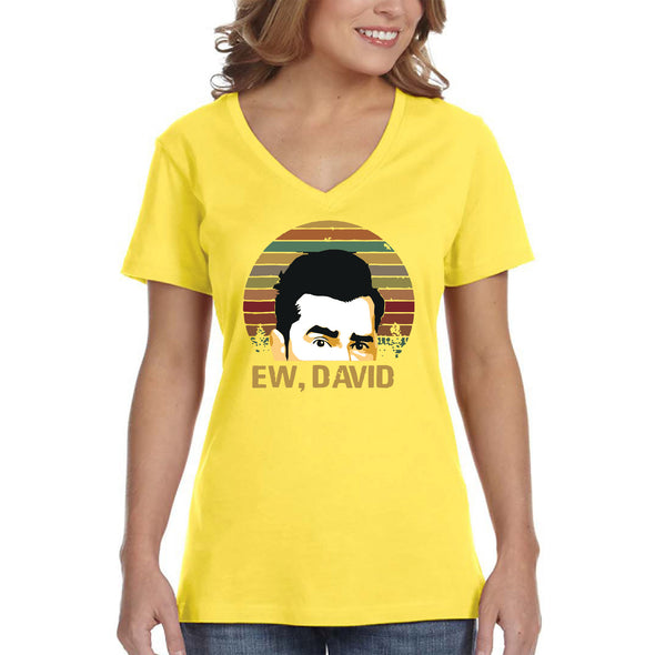 XtraFly Apparel Women&#39;s Ew David Rose Apothecary Creek Dan Levy Alexis Johnny Moira Bebe Rosebud Motel Eugene Levy V-neck T-shirt