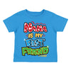 XtraFly Apparel Youth Toddler Nana Is My Best Friend Grandma Grandmother Kids Birthday Baby Soft Fun Daughter Son Boy Girl Crewneck T-Shirt