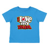 XtraFly Apparel Youth Toddler I Love My Papa Kids Dad Daddy Dada Father Birthday Gift Baby Soft Fun Daughter Son Boy Girl Crewneck T-Shirt