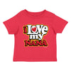 XtraFly Apparel Youth Toddler I Love My Nana Grandma Granny Grandchild Kids Birthday Gift Soft Fun Daughter Son Boy Girl Crewneck T-Shirt