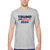 XtraFly Apparel Men&#39;s Tee Trump 2024 Donald Presidential Election Political President USA American Flag Voting Politics Crewneck T-shirt