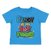 XtraFly Apparel Youth Toddler Daddy Is Best Friend Dad Papa Father Kids Birthday Gift Baby Soft Fun Daughter Son Boy Girl Crewneck T-Shirt