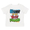 XtraFly Apparel Youth Toddler Daddy Is Best Friend Dad Papa Father Kids Birthday Gift Baby Soft Fun Daughter Son Boy Girl Crewneck T-Shirt