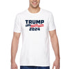 XtraFly Apparel Men&#39;s Tee Trump 2024 Donald Presidential Election Political President USA American Flag Voting Politics Crewneck T-shirt