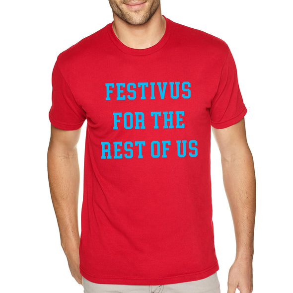 XtraFly Apparel Men&#39;s Tee Festivus For Rest Of Us Jerry Seinfeld Stiller Secular Holiday Merry Christmas Party Ugly Xmas Crewneck T-shirt