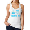 XtraFly Apparel Women&#39;s Festivus For Rest Of Us Jerry Seinfeld Stiller Secular Holiday Merry Christmas Party Ugly Xmas Santa Claus Racerback