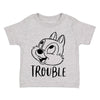 XtraFly Apparel Youth Toddler Trouble Chipmunk Matching Family Vacation Magical Boy Kingdom Girl Magic Soft Castle Children Crewneck T-Shirt