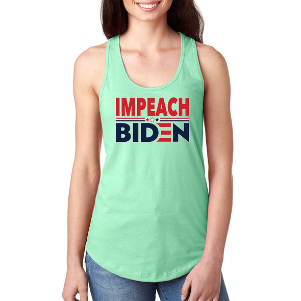 XtraFly Apparel Women's Impeach Biden Trump 2024 Patriot Joe Kamala Harris President Election 2nd Amendment American Politics USA Racerback