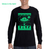 XtraFly Apparel Men's Alien Abducting Reindeer Glow Dark Christmas Sweater UFO Alien Space Ship Galaxy Mars Xmas Holiday Long Sleeve T-Shirt